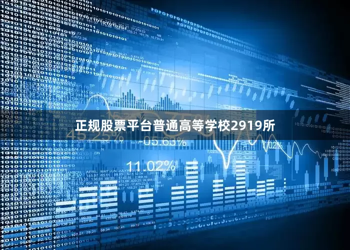 正规股票平台普通高等学校2919所